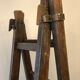 Old wooden stepladder