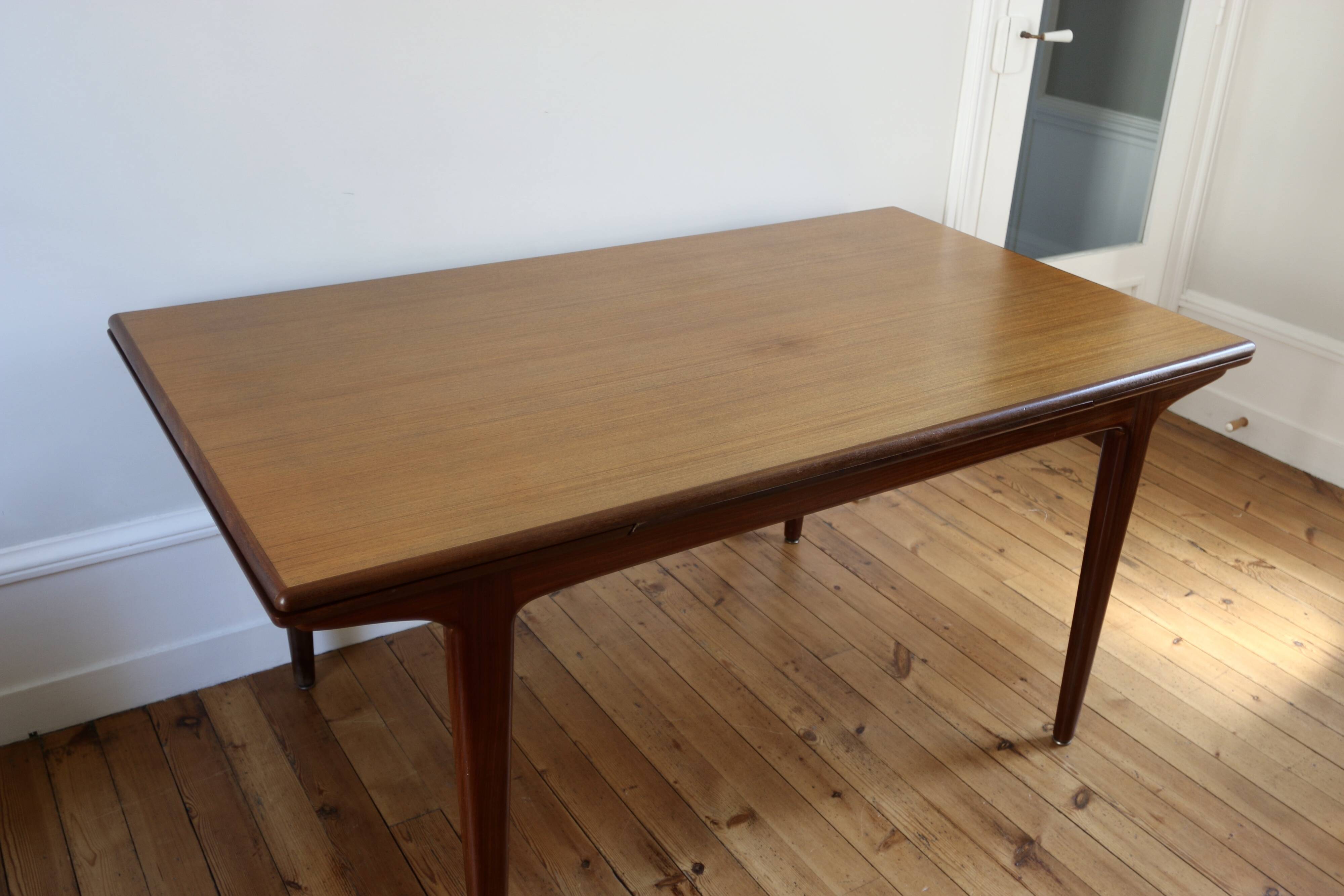 Vintage Scandinavian teak dining table, 1960s