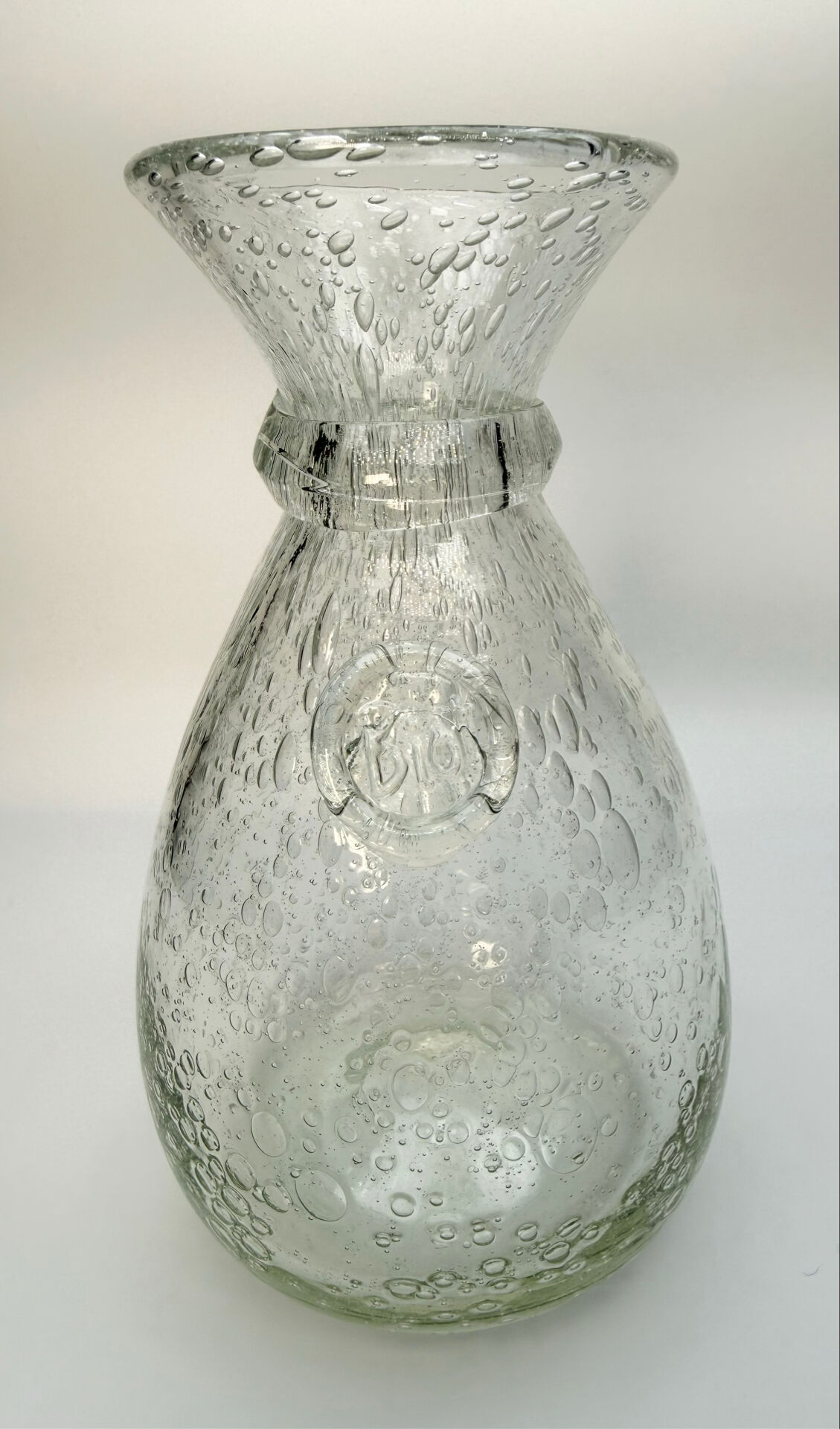 Carafe biot en verre bullé