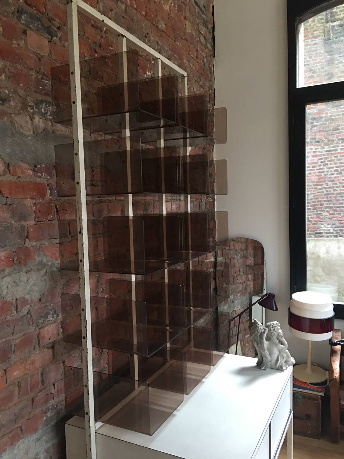 Plexiglass shelf & funky 70s