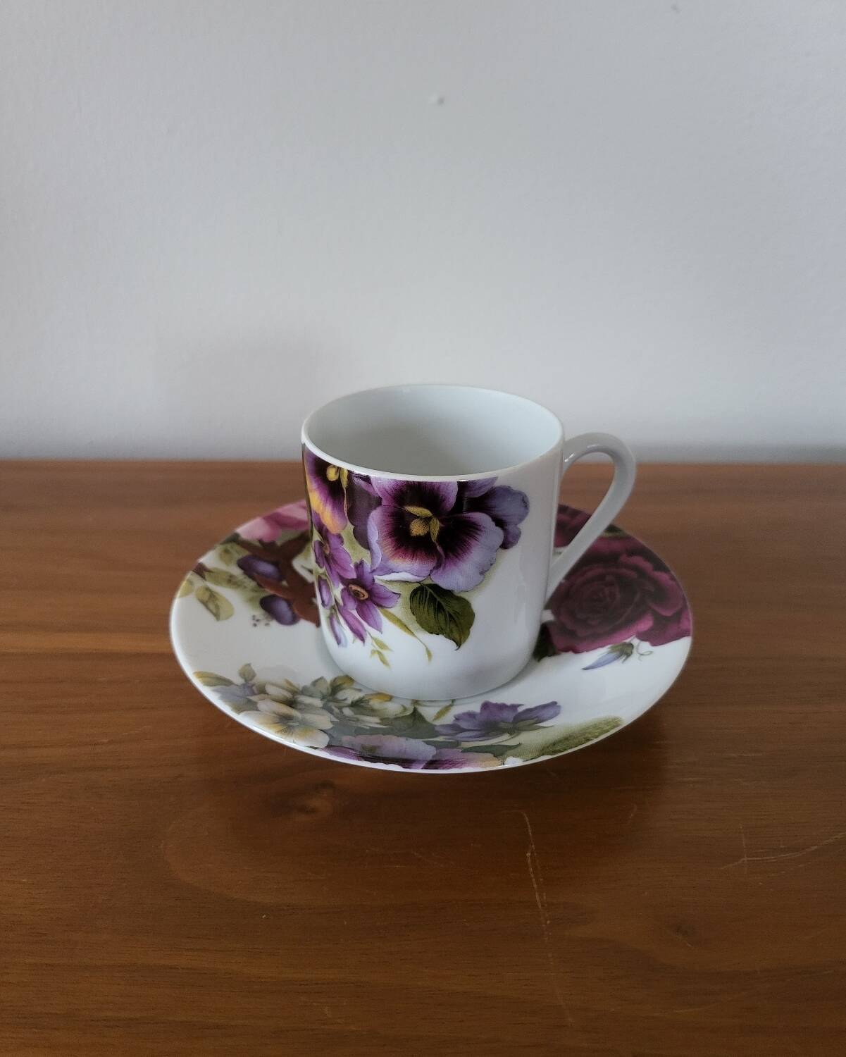 Porcelain Coffee Cup Bill Goldsmith Limoges "Victoria"
