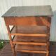 4-shelf marble top cabinet