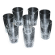 8 Baccarat goblet glasses in cut crystal.