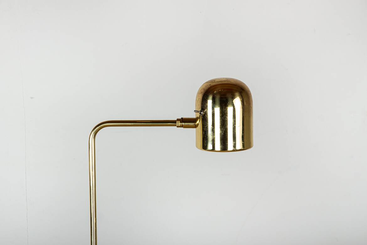 Swedish Brass Floor Lamp, Model G 230 by Bergboms 1960.