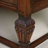 Antique oak carved art & crafts buffet