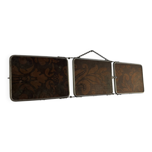 Miroir vintage 1900 triptyque - barbier