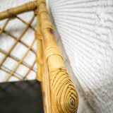 Rattan corner shelf