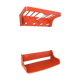 Space age wall coat holder with its tablet 1970 orange