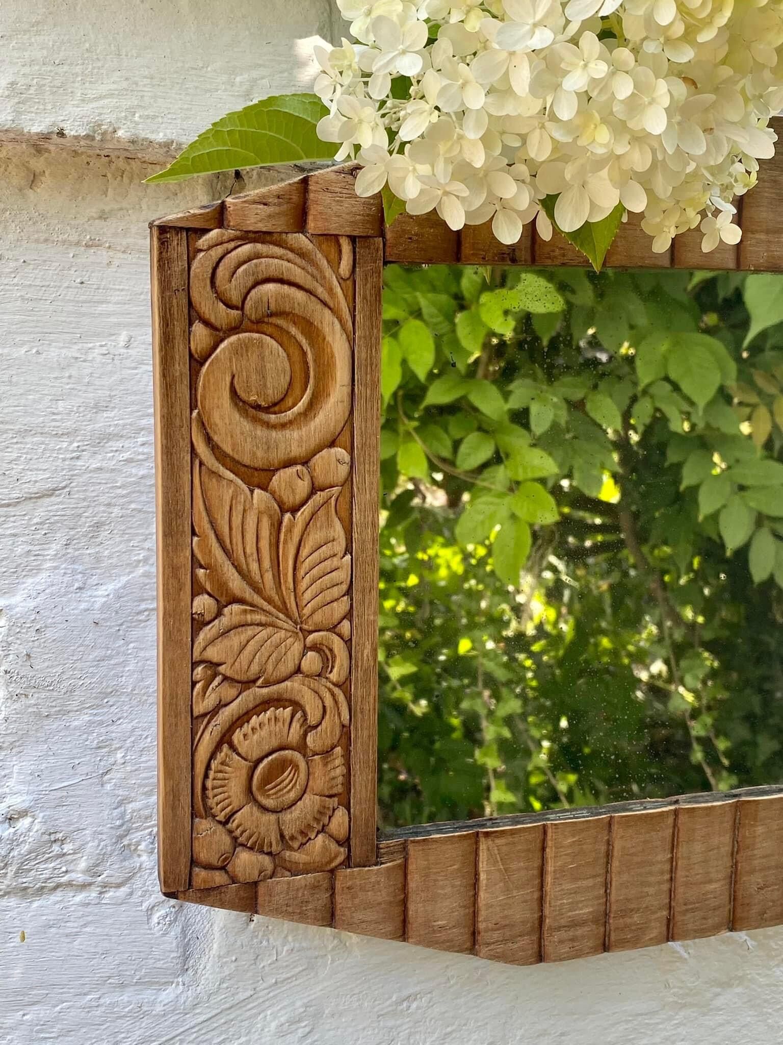 Wooden mirror 30s