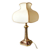 Vintage table lamp in gilded copper