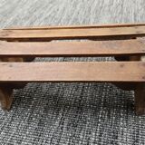 Small bench/Footrest in antique wood