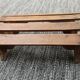 Small bench/Footrest in antique wood