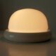 Vintage wall lamp in opaline and lacquered wood