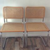 Pair of chairs Marcel Breuer Cesca B32