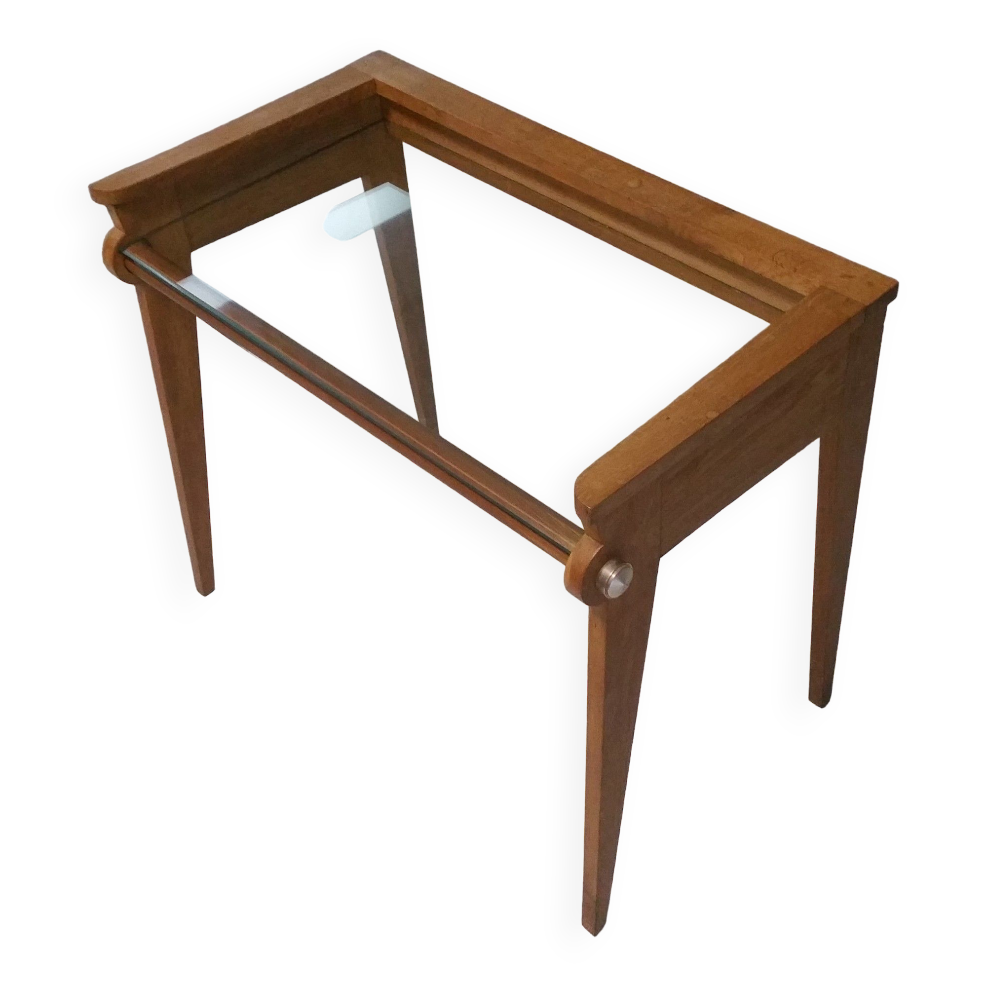 Wood + glass design desk circa 1950 in ramos style