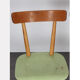 Paire chaises vertes éditées par Ton, vers 1960