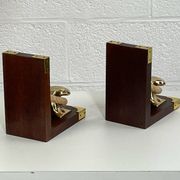 Serre livre vintage bois et doré