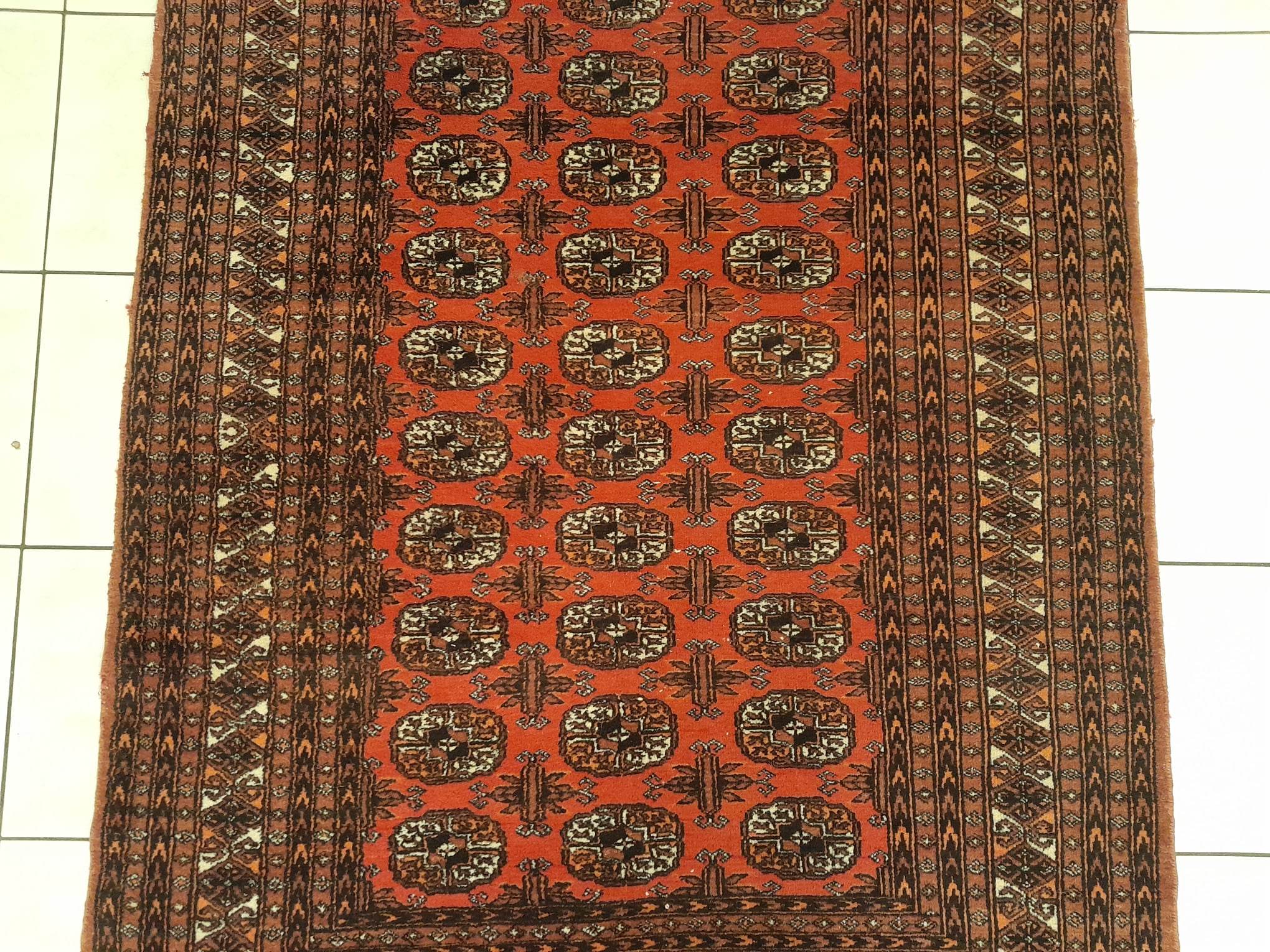 Handmade Bukhara carpet 181x125cm
