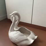 Cache pot cygnes vintage