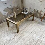 Table basse en laiton années 60