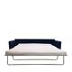 4-seater velvet sofa bed with drawer