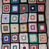 Plaid, jetée de canapé Granny. Vintage