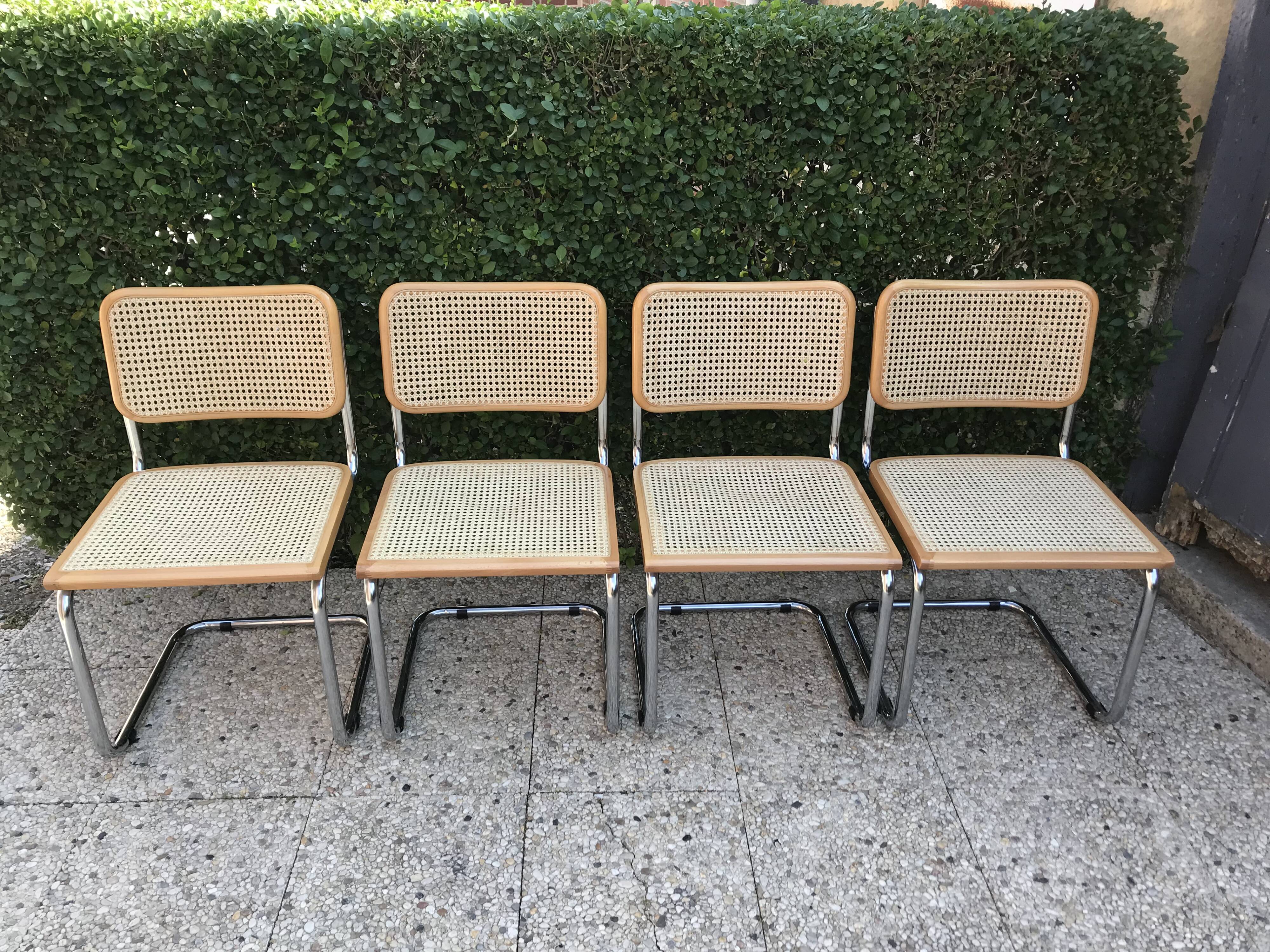 4 Breuer B32 chairs