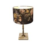 Vintage Onyx And Brass Table Lamp, 1960s