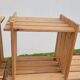 Pair of vintage pine "staircase" bookcase shelves - 1970s