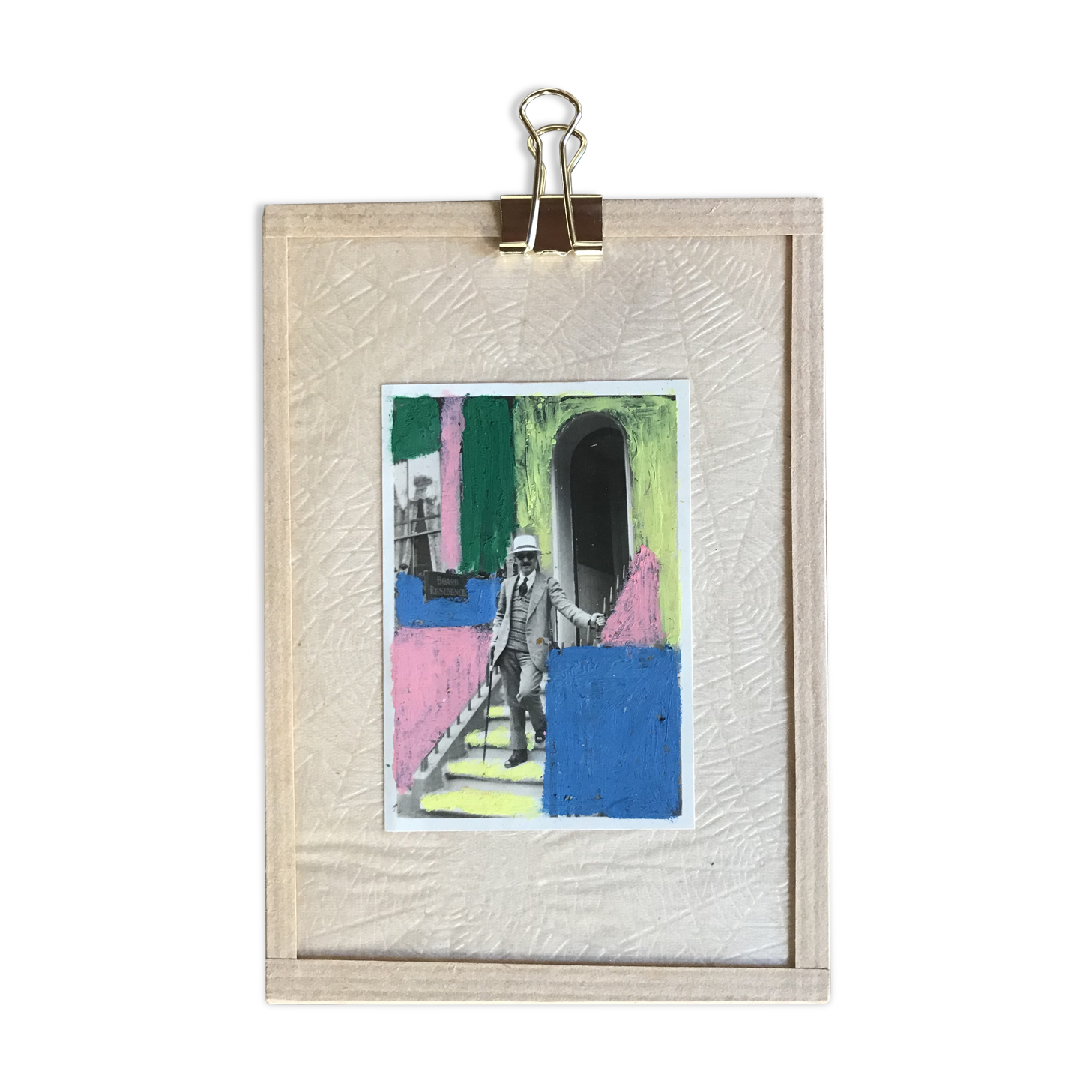 Bold pastels in old photo - Cornwall 1920