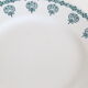 Dessert plate in earthenware style Ceranord iron earth