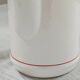 White and red Royal Tudor porcelain coffee pot