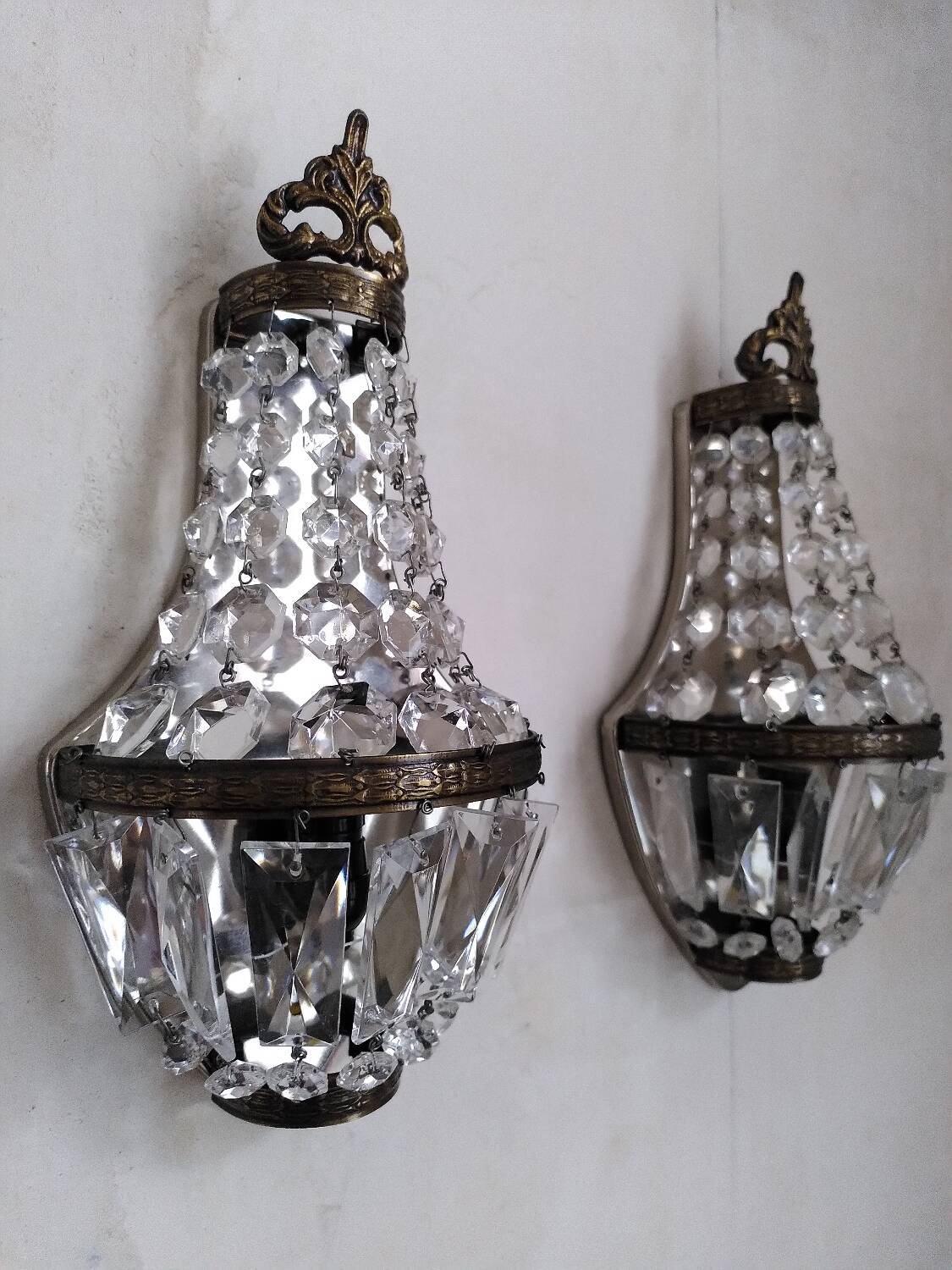 Pair of hot air balloon wall lights