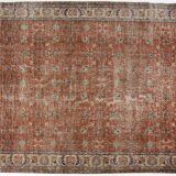 Vintage Anatolian Floral Carpet