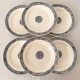 Lot of dessert plates "terre de fer"