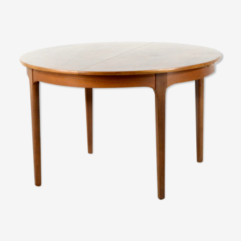 Midcentury Extending Round Teak Table and Chairs by Nathan. Vintage Modern / Danish Style / Retro.