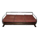 Bauhaus Chrome Sofa by Robert Slezak for Slezak Factories, 1930s