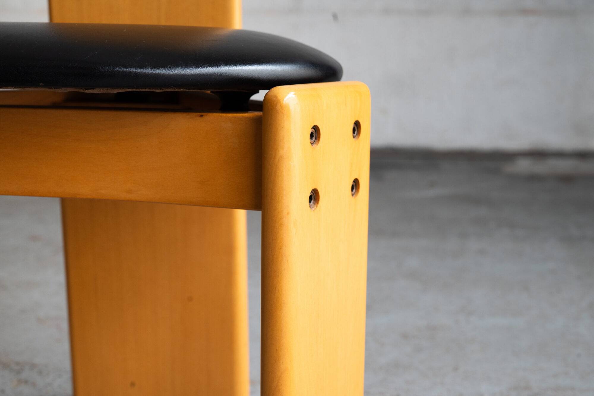 Set of 6 dining chairs by Mario Marenco