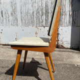 Set of 4 chairs 1950 skaï coating