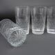 Set of 4 chiselled cups