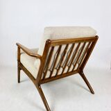 Danish Vintage Beige Boucle Armchair, 1970s