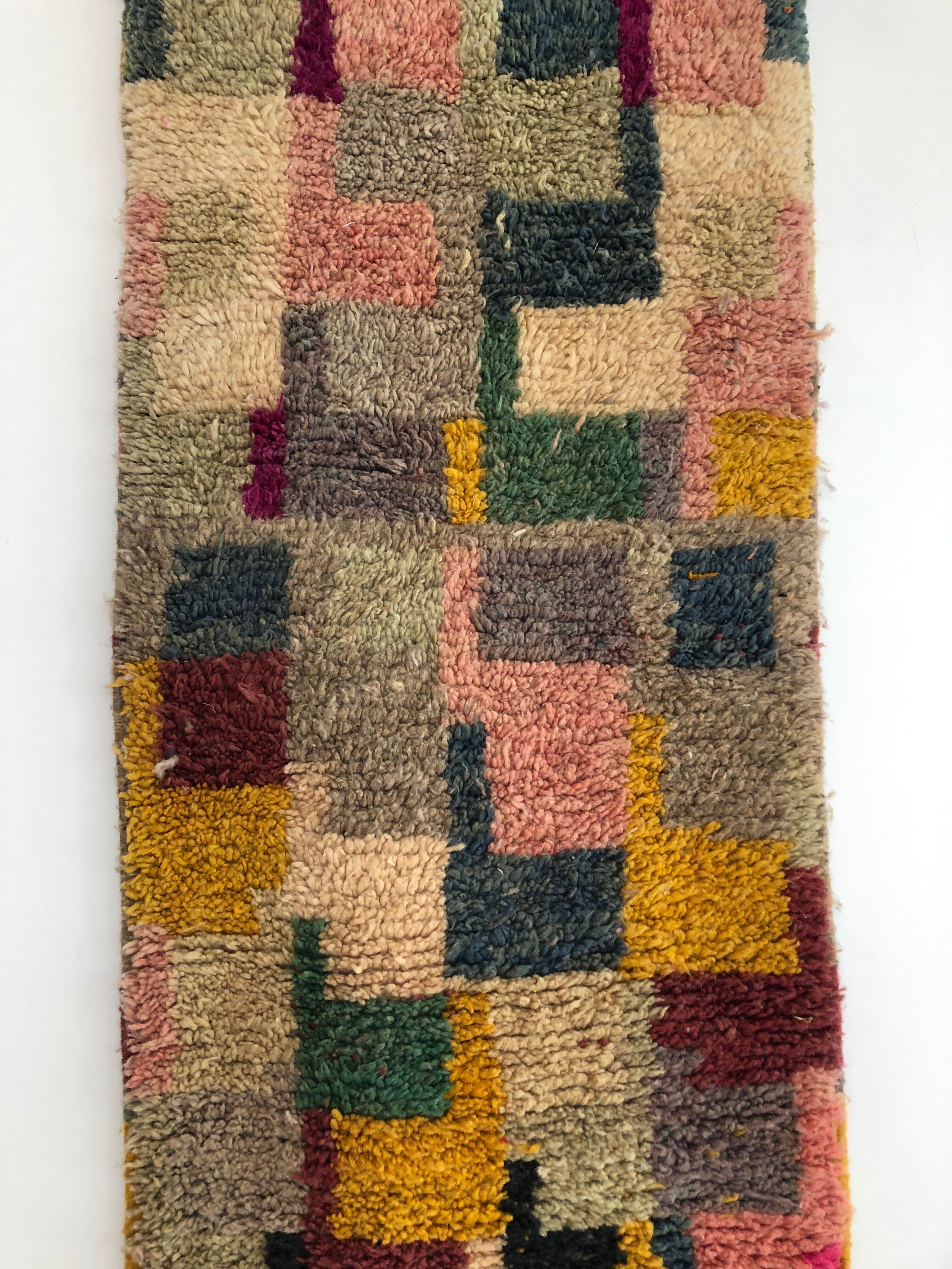 Moroccan Berber carpet corridor Boujaad 3,56x0.67m