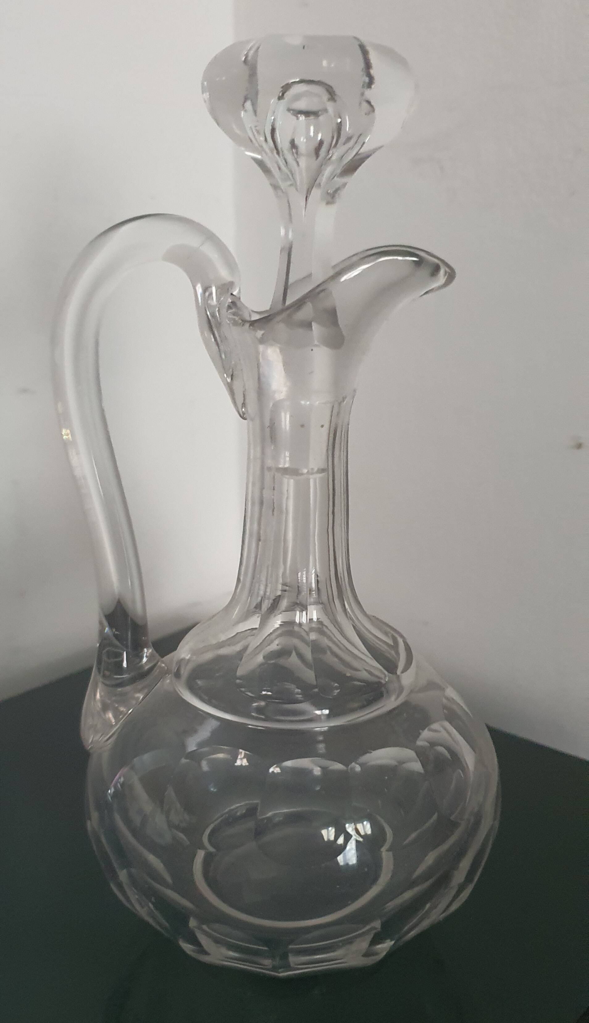 Cut glass carafe