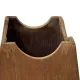 Vintage wooden planter with a minimalist, geometric design