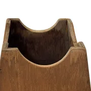 Jardinière en bois minimaliste, géométrique vintage