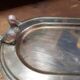 Silver metal tray