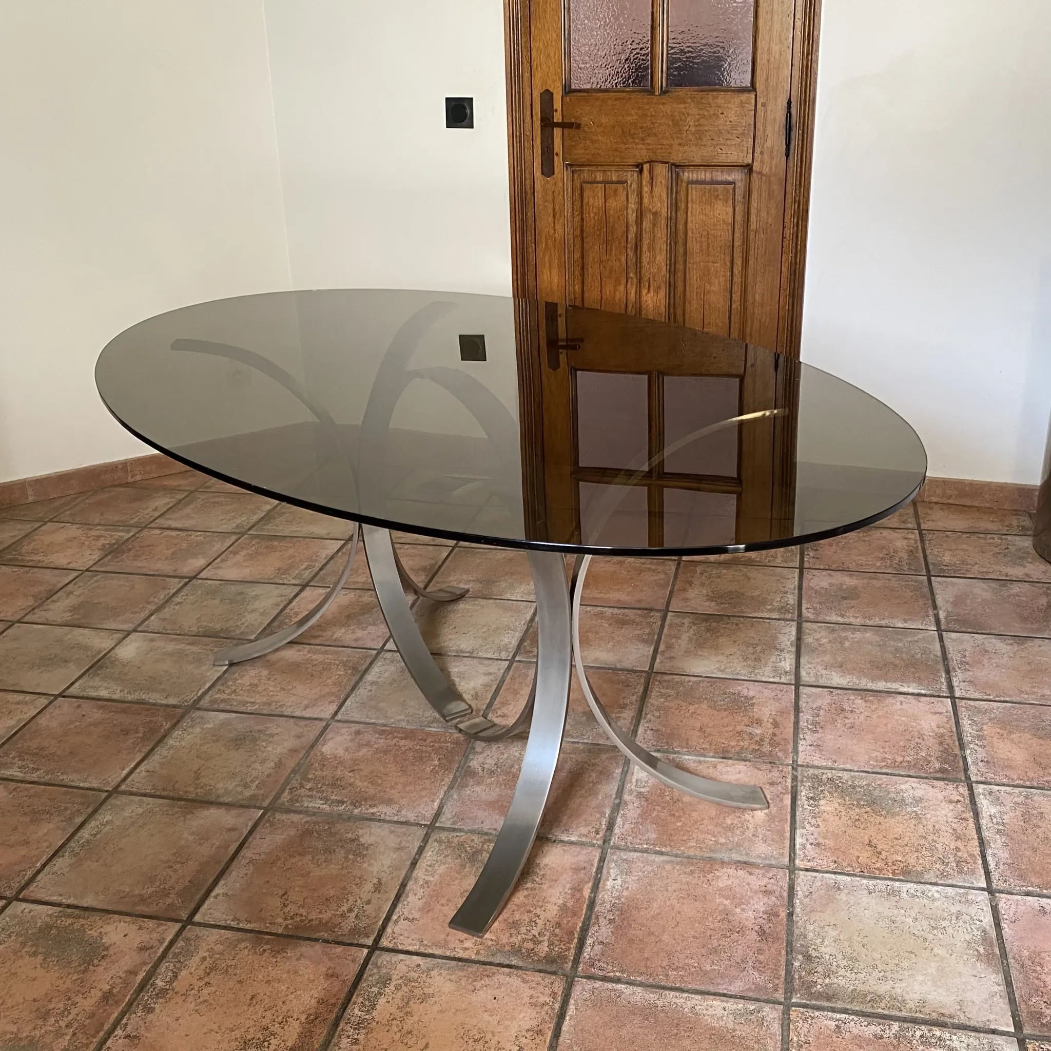 ROCHE BOBOIS table. 1970. Space age. 190x110.