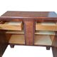 Coppia di credenze Art Deco anni '30 in radica
