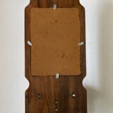 Rectangular wooden mirror with shelf, 1950s