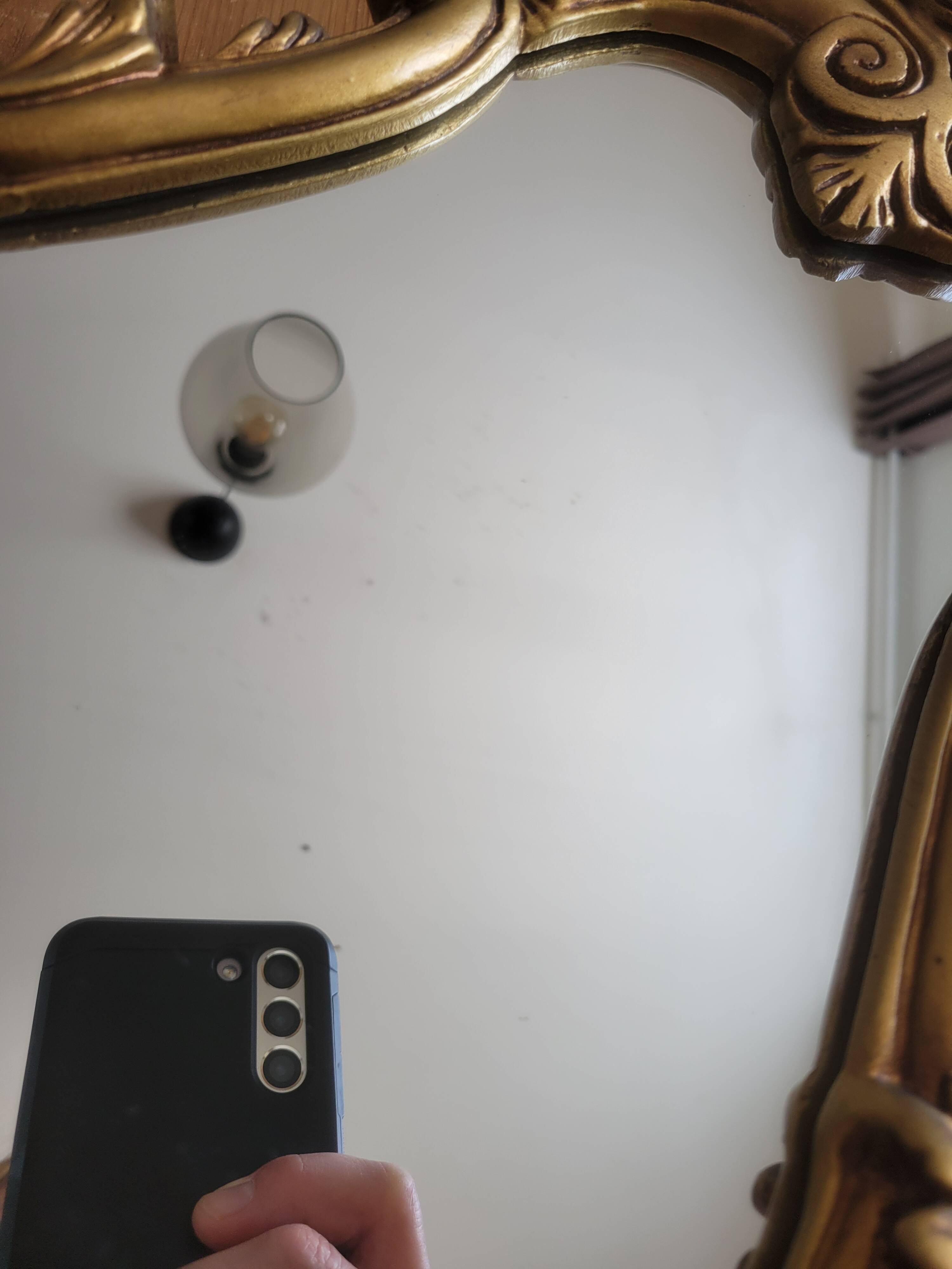 Vintage gilded wooden mirror